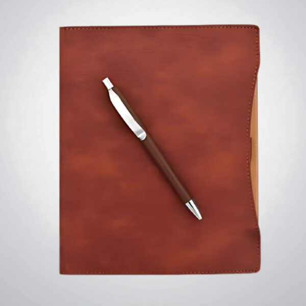 Premium PU Diary with Pen| 190 Pages| A5 Size| Non Dated